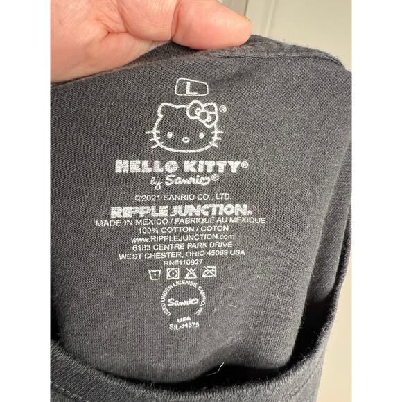 Ripple Junction Hello Kitty Tokyo Japanese Long Sleeve T-Shirt Black ~ Size L - Picture 5 of 5
